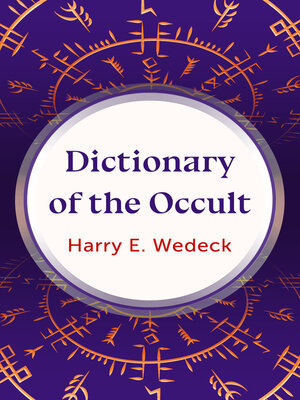 cover image of Dictionary of the Occult